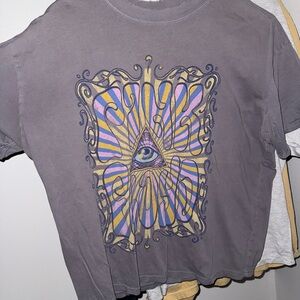 Graphic Tee with Eye Design